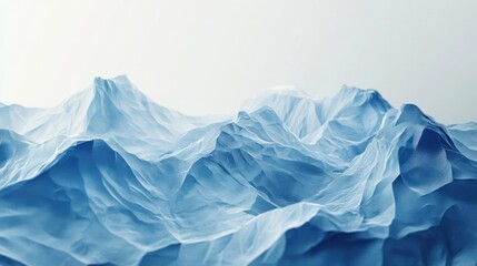 Abstract Crystalline Mountain Range: A Digital Masterpiece
