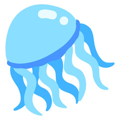 Blue jellyfish