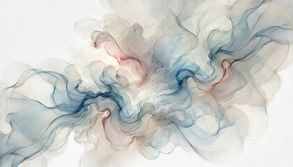 Fototapeta premium Soft color smudging effect Watercolor style