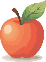 Apple in isolated background vector design, Red Apple Illustration vector design