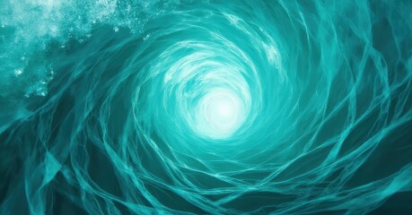 Naklejka premium Captivating underwater vortex fluid dynamics of ocean depths