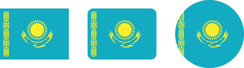 Kazakhstan Flag: National Symbol in Three Formats
