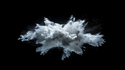 Explosive cloud formation dark background image abstract close-up motion capture