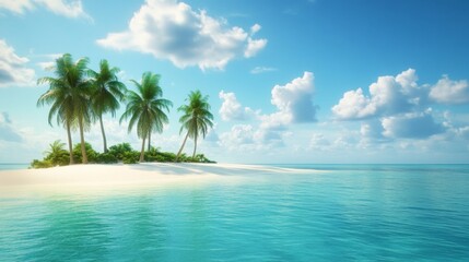 Fototapeta premium Tropical Island Paradise View