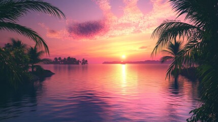 Tropical Sunset Islands