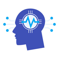 Smart Artificial Intelligence Symbol