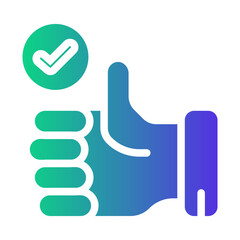 hand Gradient icon