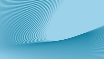 Azure Sky blue abstract background with stripes curve line