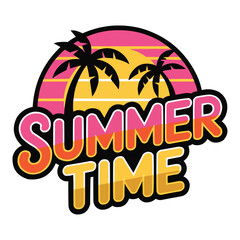Summertime Retro Logo