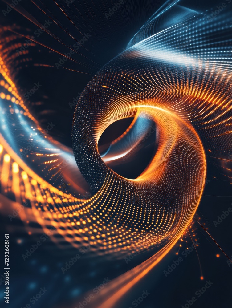 Aufkleber Abstract representation of connection and collaboration illustrating trust in business agreements. Generative AI