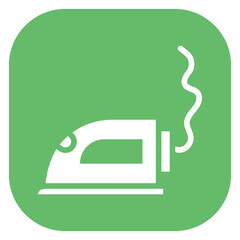 Colorful Glyph Classic Iron with Steam Square Icon