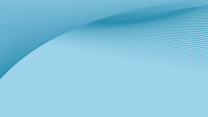 Azure Sky blue abstract background with stripes curve line
