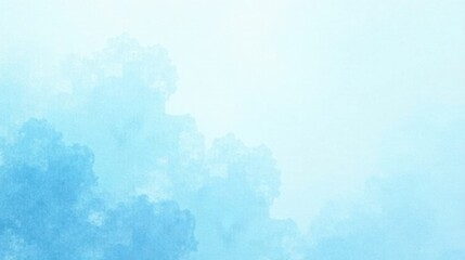A Soft Blue Watercolor Background with a Dreamy, Abstract Cloud Formation, Perfect for Design Projects and Artistic Endeavors