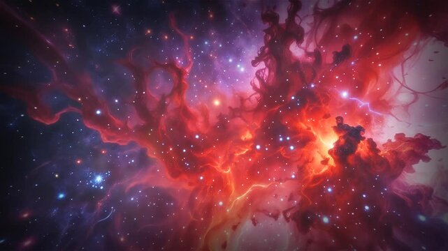 Cosmic Space Flight: 4K 60FPS Deep Space Journey Background