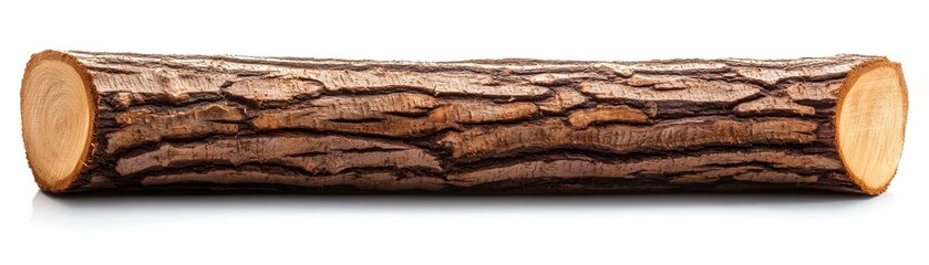 Log Wood Piece in Rustic Style for Crafting Projects and Natural Decor Elements Presentation