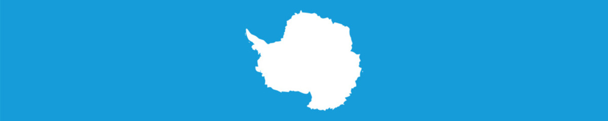Obraz premium Antarctica flag long banner digital vector illustration