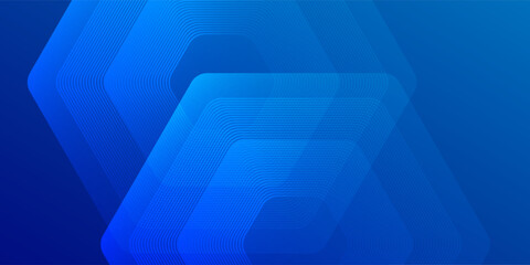 Abstract Hexagon Blue Tech Finance Fintech Background Abstract Pixel Pattern Illustration Abstract Modern