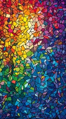 Retro vaporwave color spectrum polygonal abstract poster background