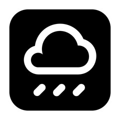 Hard rain Solid icon