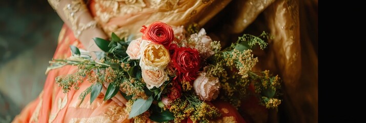 A multicultural wedding with a mix of traditions and customs