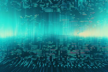 Aqua geometric background combined with retro