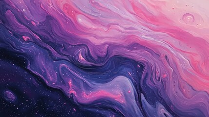 bstract neon waves in purple and pink