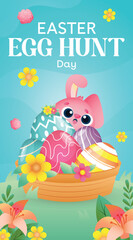 Easter poster and sales with these versatile poster and banner templates, featuring a charming bunny, Easter eggs, and space for greetings and gift announcements.