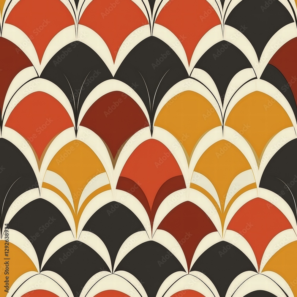Poster dynamic pattern composed of many different colors creating a lively and engaging visual experience