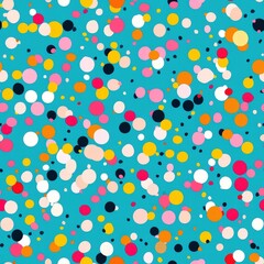 Colorful pattern made up of circles on a bright background offering a fun and playful design element
