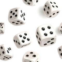 A group of diverse dice displayed together showcasing a range of colors and designs