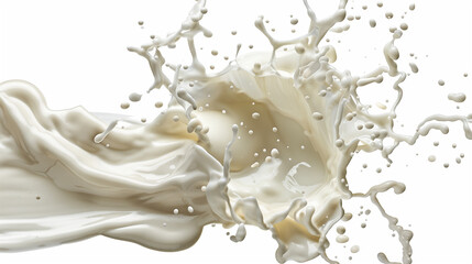 milk splash isolated on white background