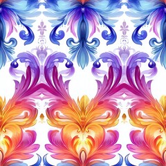 Vibrant and intricate flower pattern featuring a variety of colors and shapes in full bloom