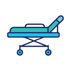 Pharmaceutical Industry Medical Stretcher Icon