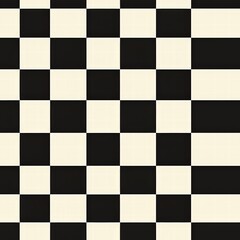 Fototapeta premium Striking black and white checkerboard pattern creating a bold and timeless visual aesthetic