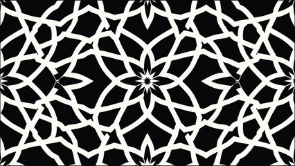 Beautiful Islamic Pattern with Arabic and Ottoman-Inspired Details