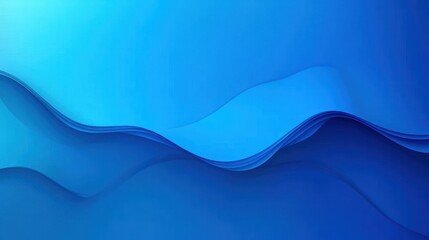 Abstract Blue Gradient Background Soft Lighting Modern Minimalism Calming Atmosphere