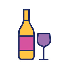Anniversary Wine Celebration Icon