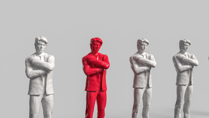 Obraz premium The Business men for Human Resource Management concept 3d Rendering.