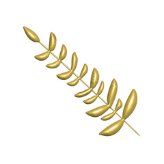 3d rendered Golden grass for Design Elements