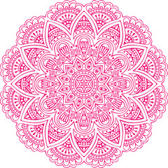 Beautiful flower art and mandala vector design