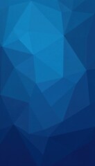 Fototapeta premium Deep blue low poly background with subtle shading Complex polygon shapes, gradient effect , digital, shadow