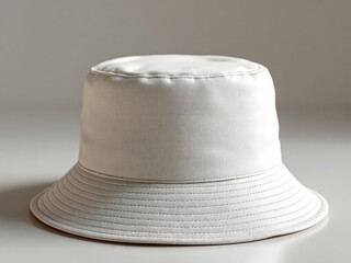 Cotton Bucket Hat Mockup with Embroidery Effect