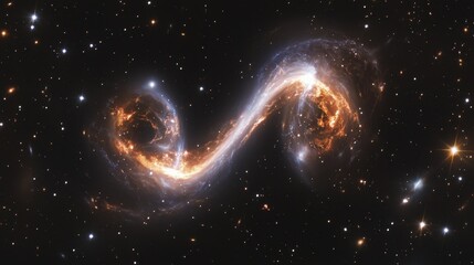 A massive cosmic anomaly distorts time and space forming endless loops of celestial energy