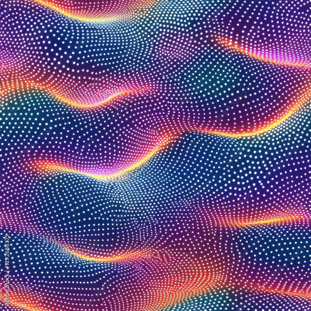 Aufkleber unique pattern composed of dots creating a playful and engaging visual textural experience