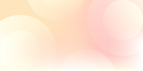 Minimalist template banner background,pastel colorful,pink and yellow gradations,shape circle pattern abstract memphis, modern,vector eps 10