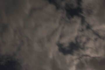 Cloudy Night Sky with Stars