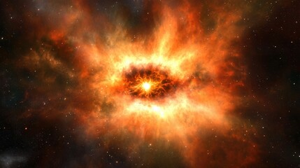 A massive cosmic anomaly warps time and space forming endless loops of galactic energy