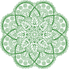 Beautiful flower art and mandala vector design