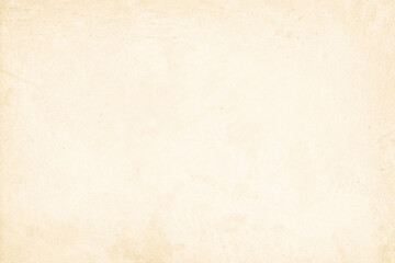 Colour old concrete wall texture background. Close up retro plain cream color cement wall background texture. Design paper vintage parchment element.