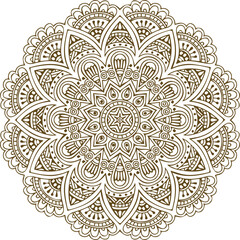 Beautiful flower art and mandala vector design